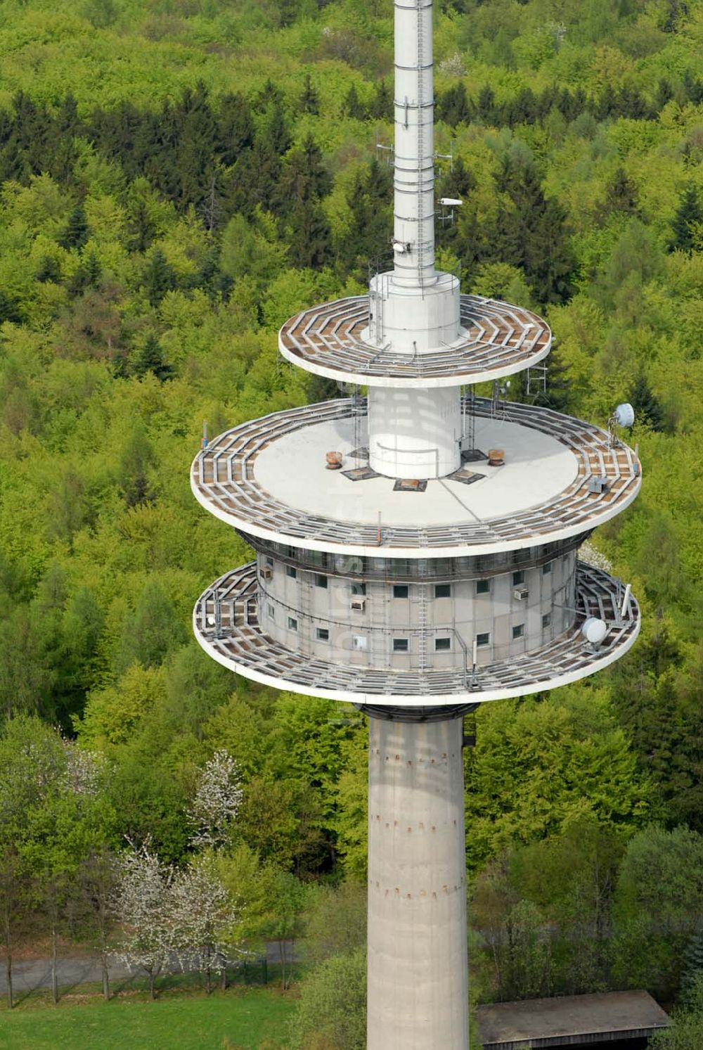 Winterstein (Hessen) aus der Vogelperspektive: Der Funkturm auf dem Steinkopf (Hessen)