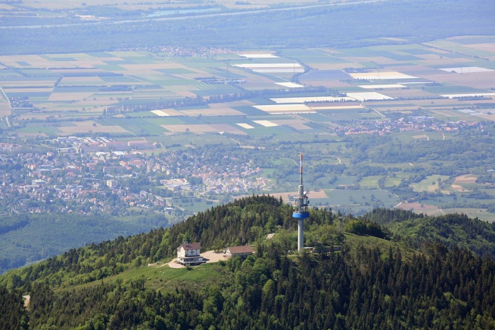Badenweiler aus der Vogelperspektive: Der Hochblauen bei Badenweiler im Bundesland Baden-Württemberg