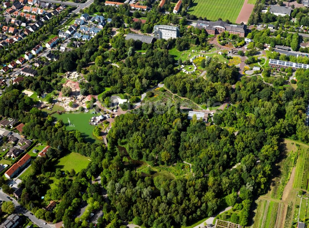 Luftaufnahme Hamm - Der Maximilianpark in Hamm im Bundesland Nordrhein-Westfalen