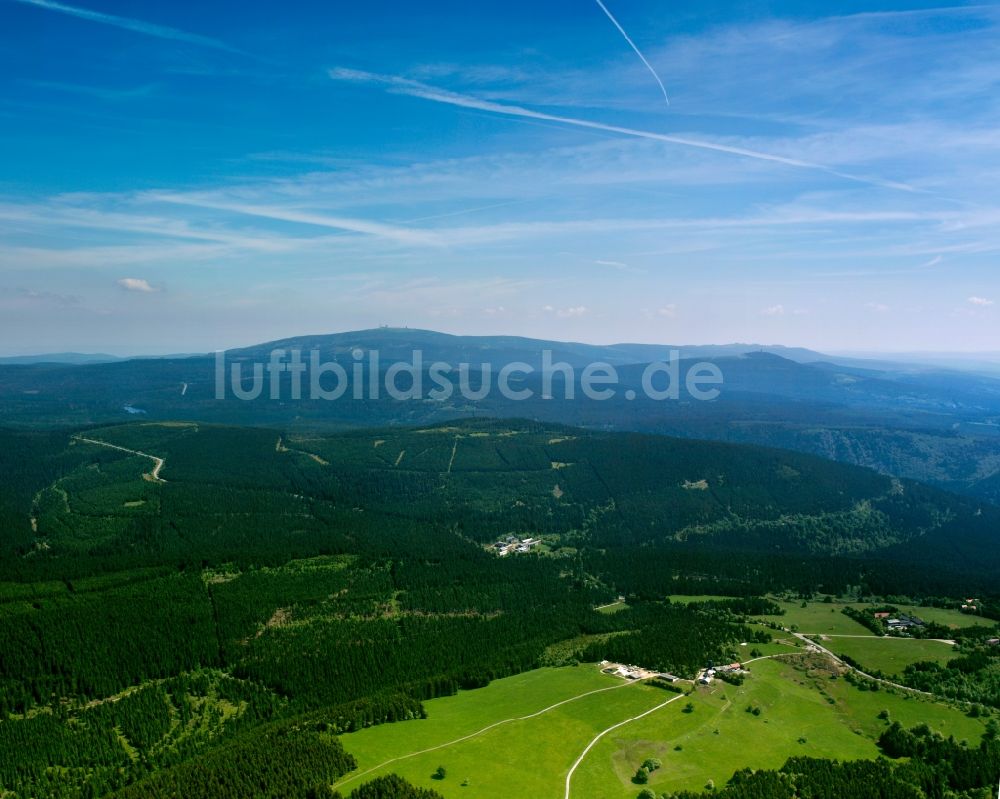 Luftaufnahme Herzberg - Der Nationalpark Harz in den Bundesland Sachsen-Anhalt