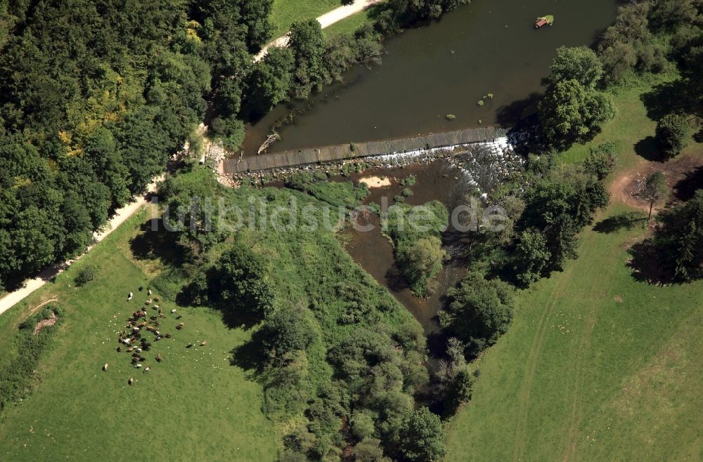 Luftaufnahme Tuttlingen - Der Naturpark Obere Donau im Landkreis Tuttlingen im Bundesland Baden-Württemberg