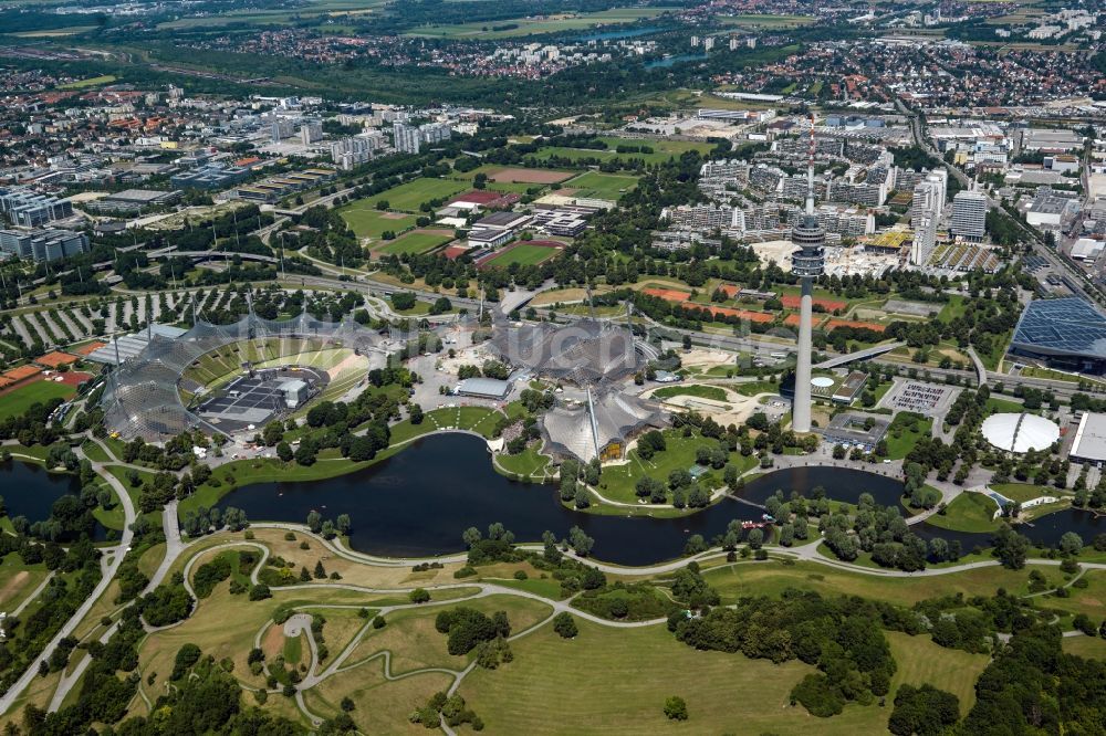 Luftbild München - Der Olympiapark in München im Bundesland Bayern