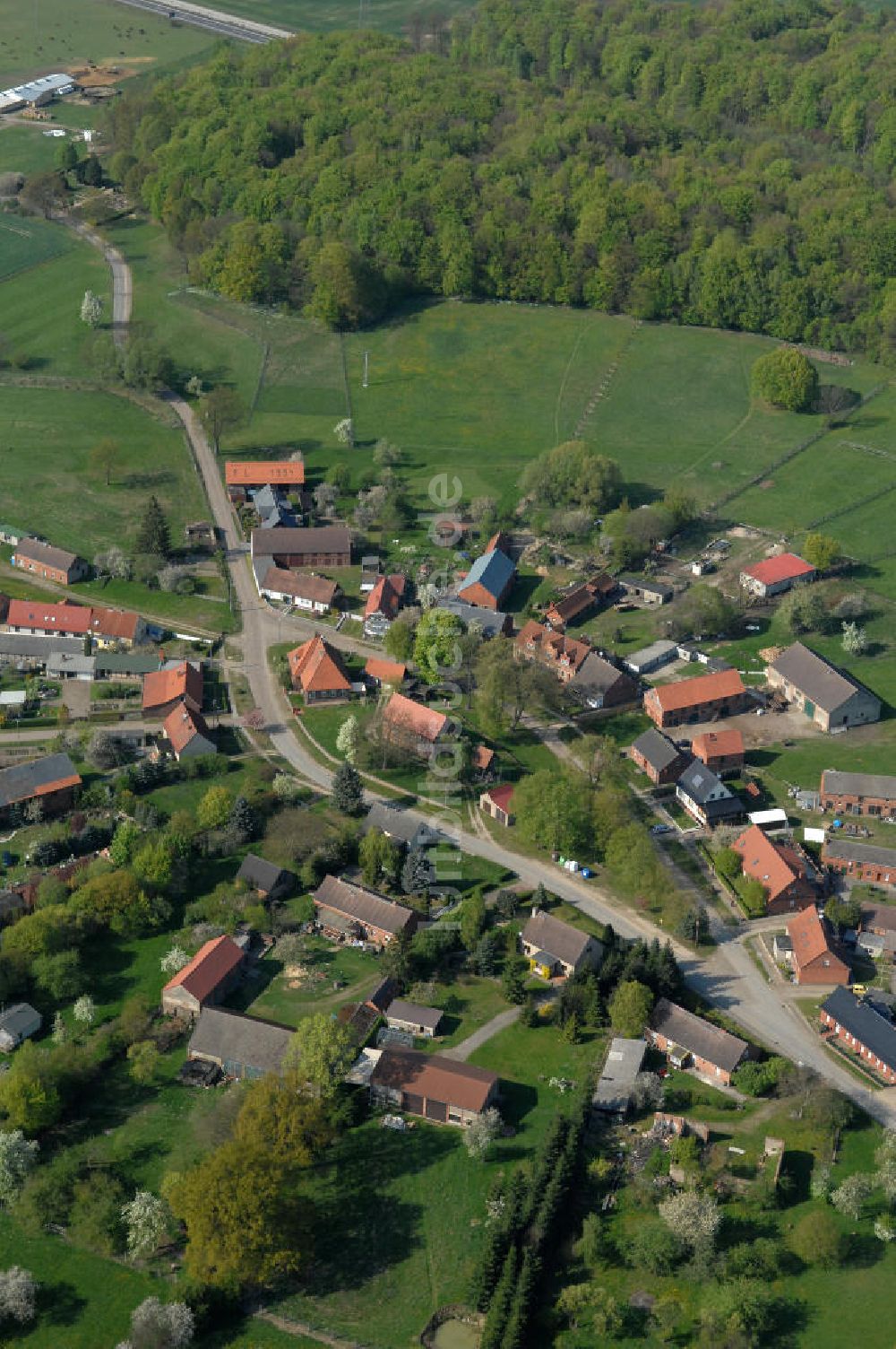 Luftbild Buckow - Der Ort Buckow in der Prignitz