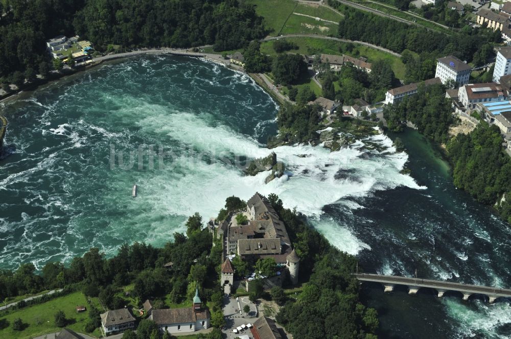 Luftbild Schaffhaussen - Der Rheinfall bei Schaffhausen in der Schweiz