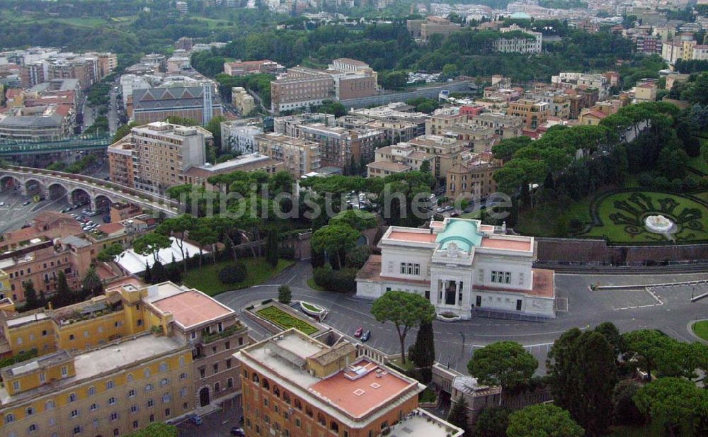 Luftbild Vatikanstadt - Der selten benutzte Bahnhof des Vatikans