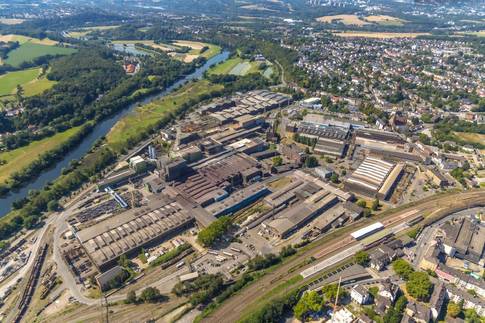 Luftbild Witten - Deutsche Edelstahlwerke in Hagen im Bundesland Nordrhein-Westfalen, Deutschland
