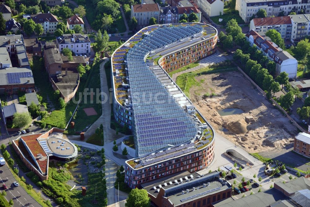 Dessau von oben - Deutsches Umweltbundesamt am Wörlitzer Platz in Dessau - Roßlau im Bundesland Sachsen-Anhalt