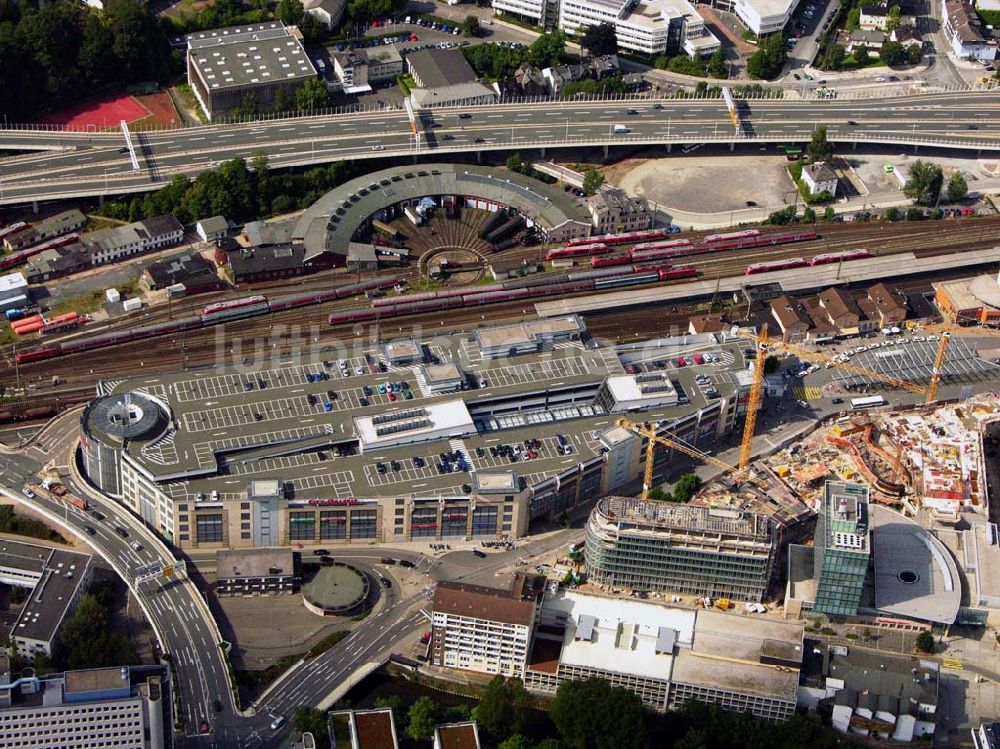 Luftaufnahme Siegen - Die City Galerie und die Baustelle des Sieg-Carré in Siegen