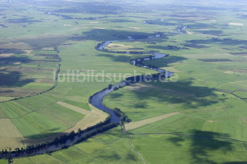 Luftbild Bargstall - Die Eider bei Bargstall im Bundesland Schleswig-Holstein
