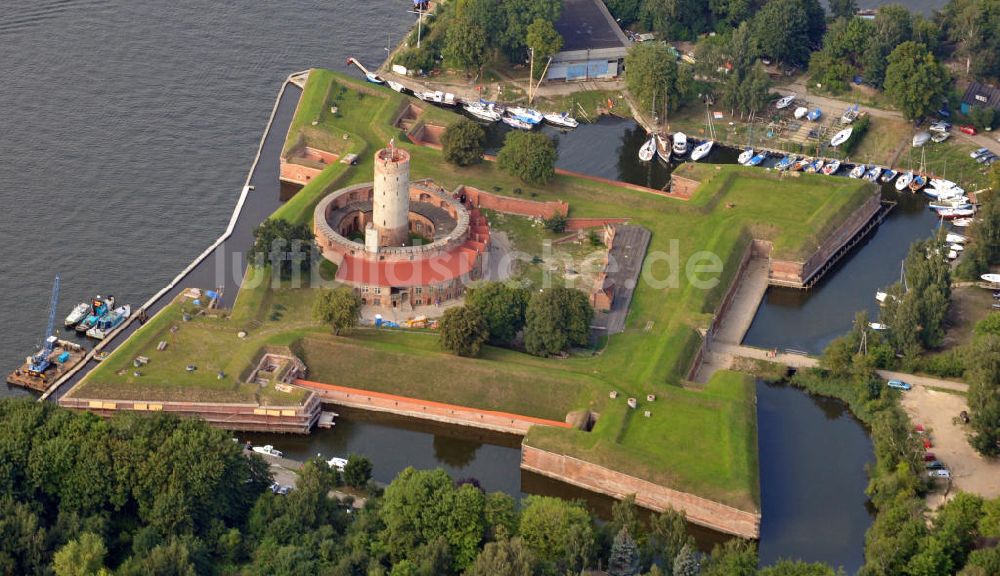 Danzig / Gdansk aus der Vogelperspektive: Die Festung Weichselmünde in Danzig, Polen