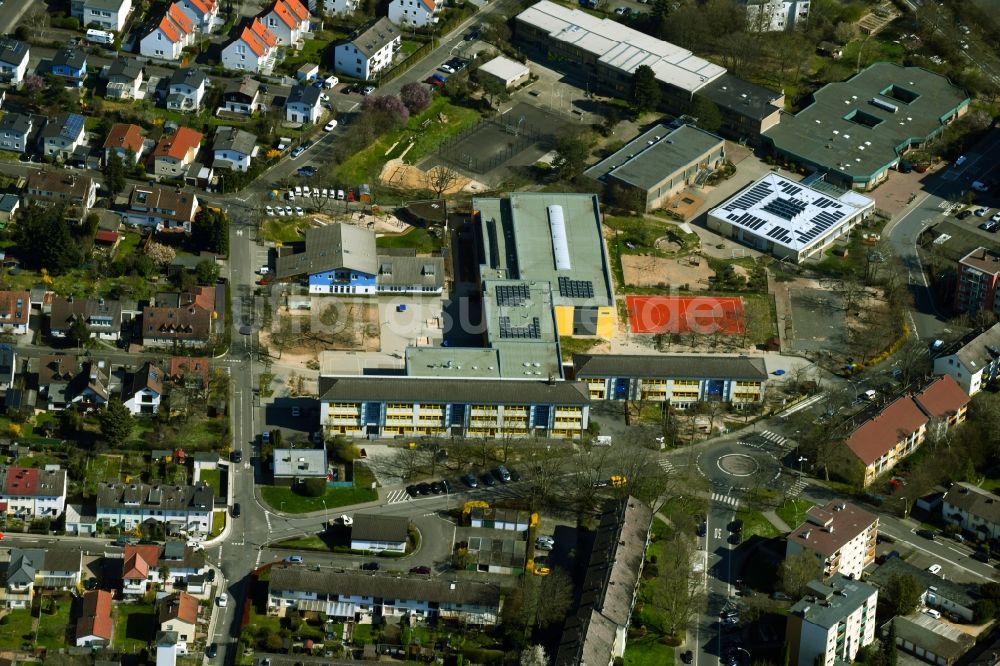 Hofheim am Taunus von oben - Die Heiligenstockschule in Hofheim am Taunus im Bundesland Hessen, Deutschland