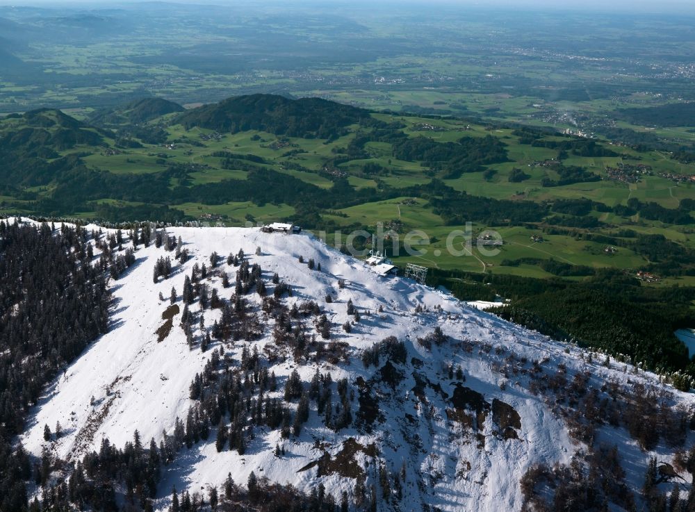 Luftbild Hochries - Die Hochries in den westlichen Chiemgauer Alpen im Bundesland Bayern