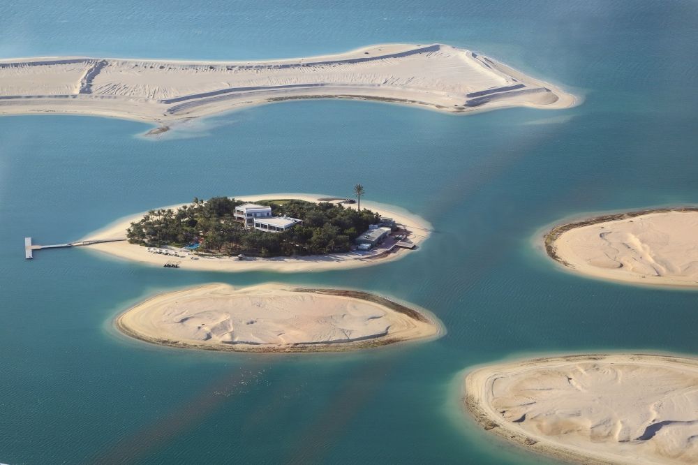 Luftaufnahme Dubai - Die Inselwelt The World in Dubai in Vereinigte Arabische Emirate