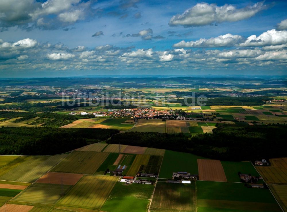 Markgröningen aus der Vogelperspektive: Die Landschaft um Markgröningen im Landkreis Ludwigsburg im Bundesland Baden-Württemberg