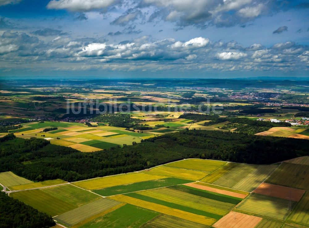 Luftbild Markgröningen - Die Landschaft um Markgröningen im Landkreis Ludwigsburg im Bundesland Baden-Württemberg
