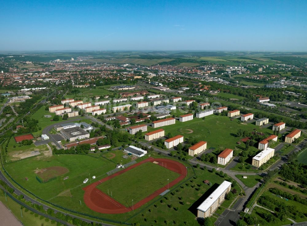 Würzburg von oben - Die Leighton-Barracks im unterfränkischen Würzburg in Bayern
