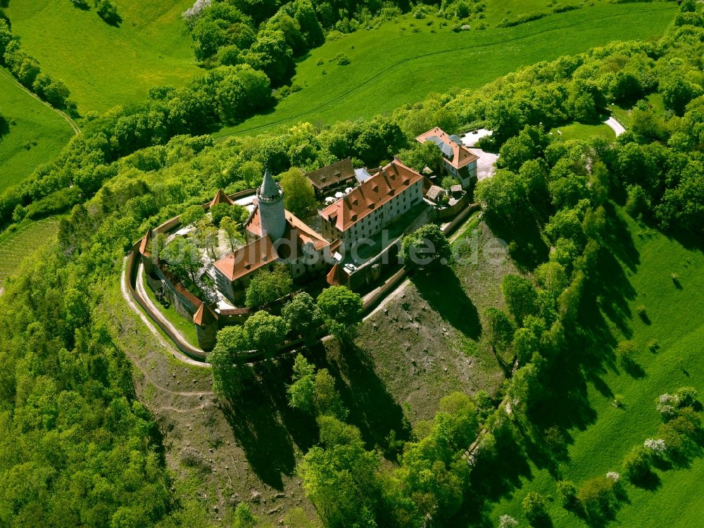 Luftaufnahme Seitenroda - Die Leuchtenburg in der Gemeinde Seitenroda im Bundesland Thüringen