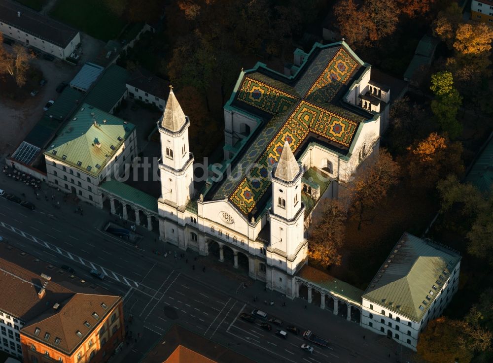 Luftaufnahme München - Die St. Ludwig in München im Bundesland Bayern