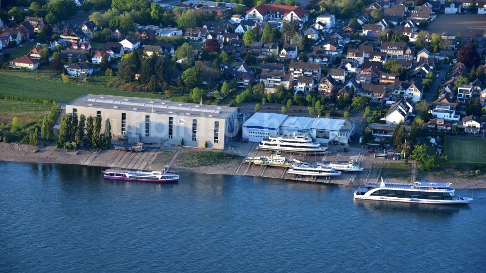 Niederkassel von oben - Die Lux-Werft in Niederkassel im Bundesland Nordrhein-Westfalen, Deutschland