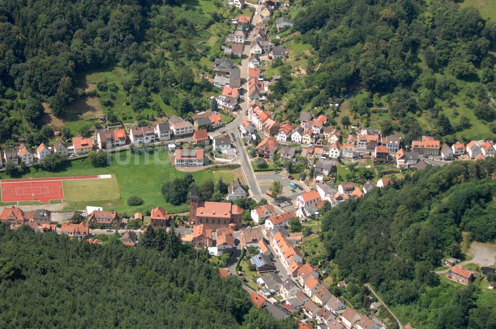 Luftaufnahme Lindenberg - Die Ortschaft Lindenberg in Rheinland-Pfalz