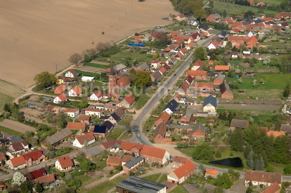Luftbild Papenbruch - Die Ortschaft Papenbruch in Brandenburg