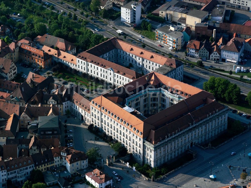 Luftaufnahme Ansbach - Die Residenz Ansbach in Ansbach im Bundesland Bayern