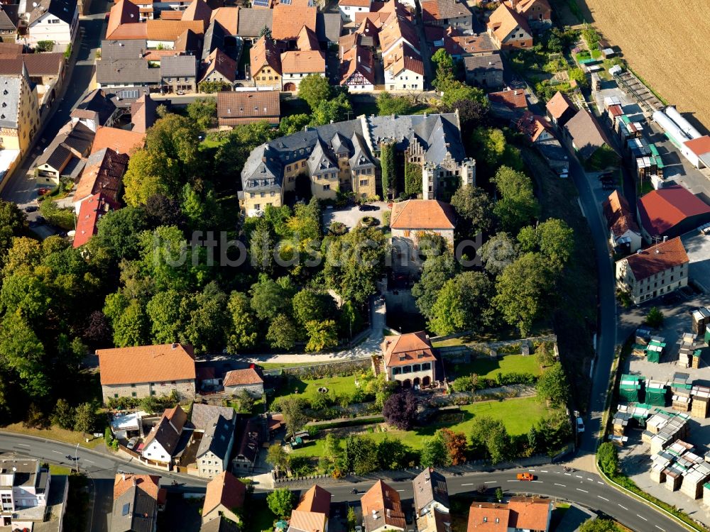 Luftbild Thüngen - Die Schloßanlage in Thüngen im Bundesland Bayern