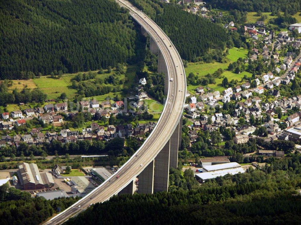 Luftaufnahme Siegen - Die Siegtalbrücke