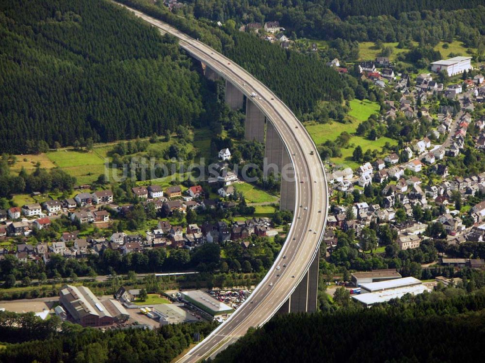 Luftbild Siegen - Die Siegtalbrücke