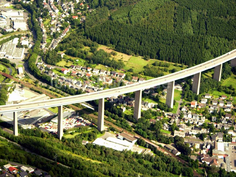Luftaufnahme Siegen - Die Siegtalbrücke