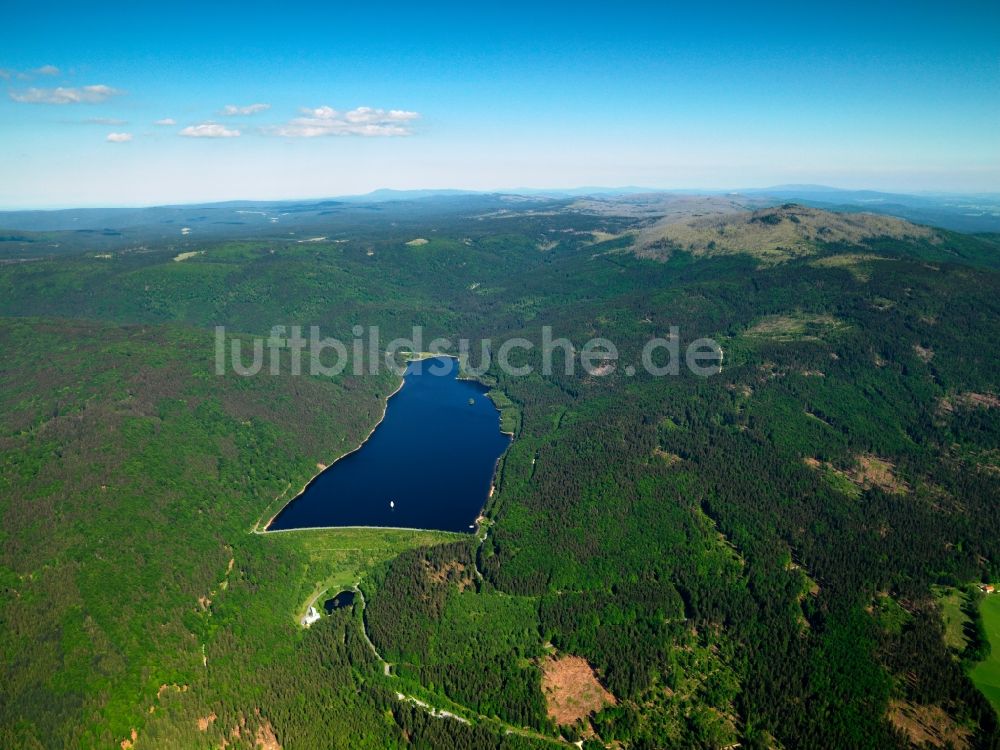 Luftaufnahme Frauenau - Die Talsperre Frauenau im Bundesland Bayern