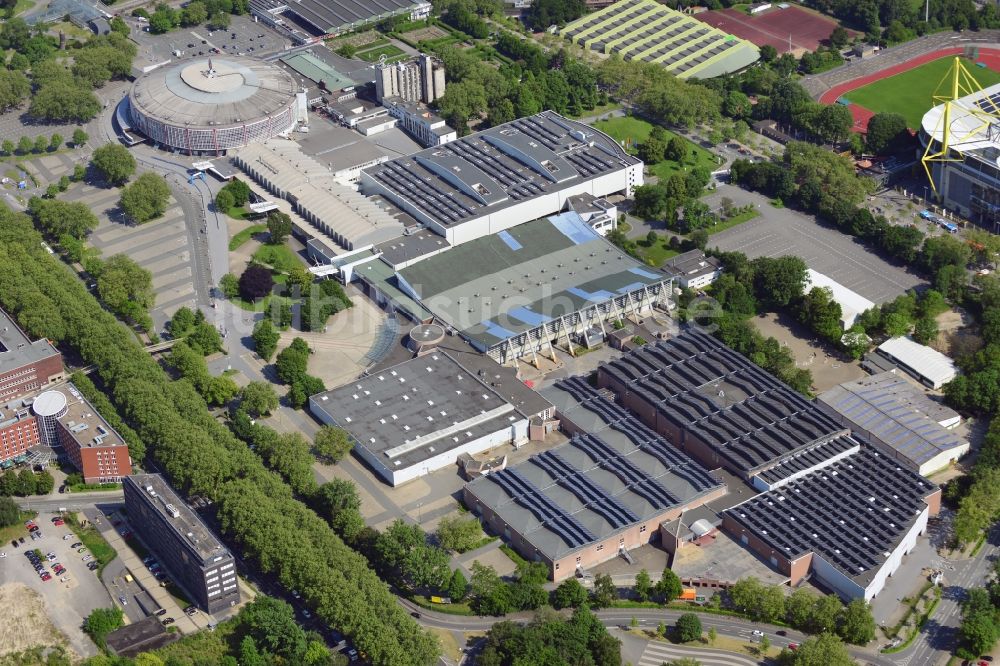 Luftbild Dortmund - Die Westfalenhallen in Dortmund im Bundesland Rheinland-Westfalen