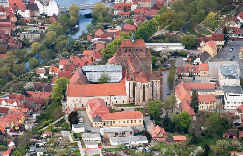 Luftbild Hansestadt Havelberg - Dom St. Marien in der Hansestadt Havelberg im Bundesland Sachsen-Anhalt