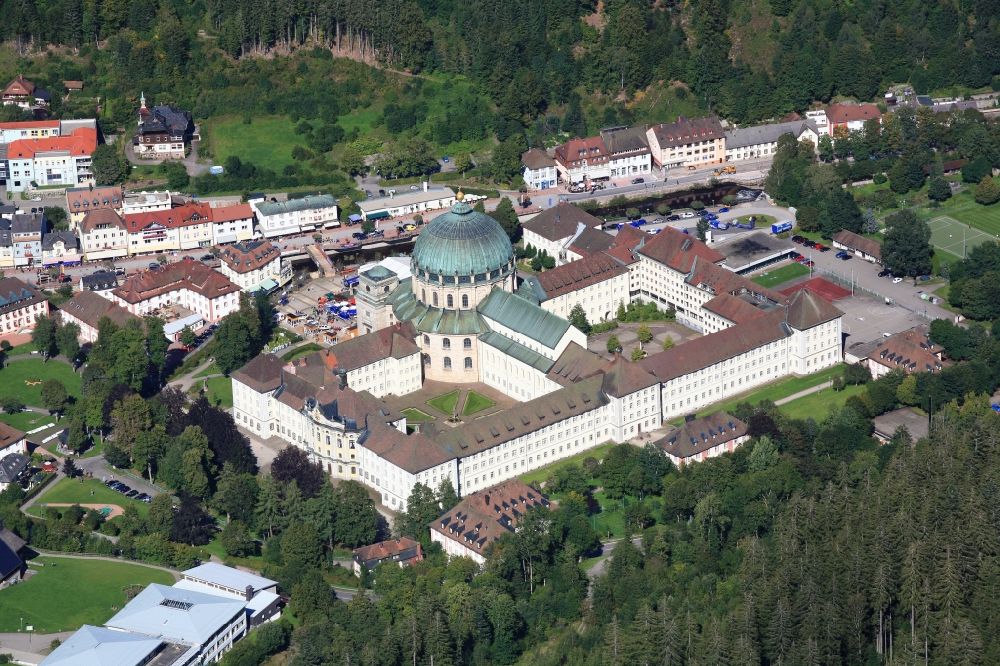 Luftbild Sankt Blasien - Dom in Sankt Blasien im Bundesland Baden-Württemberg