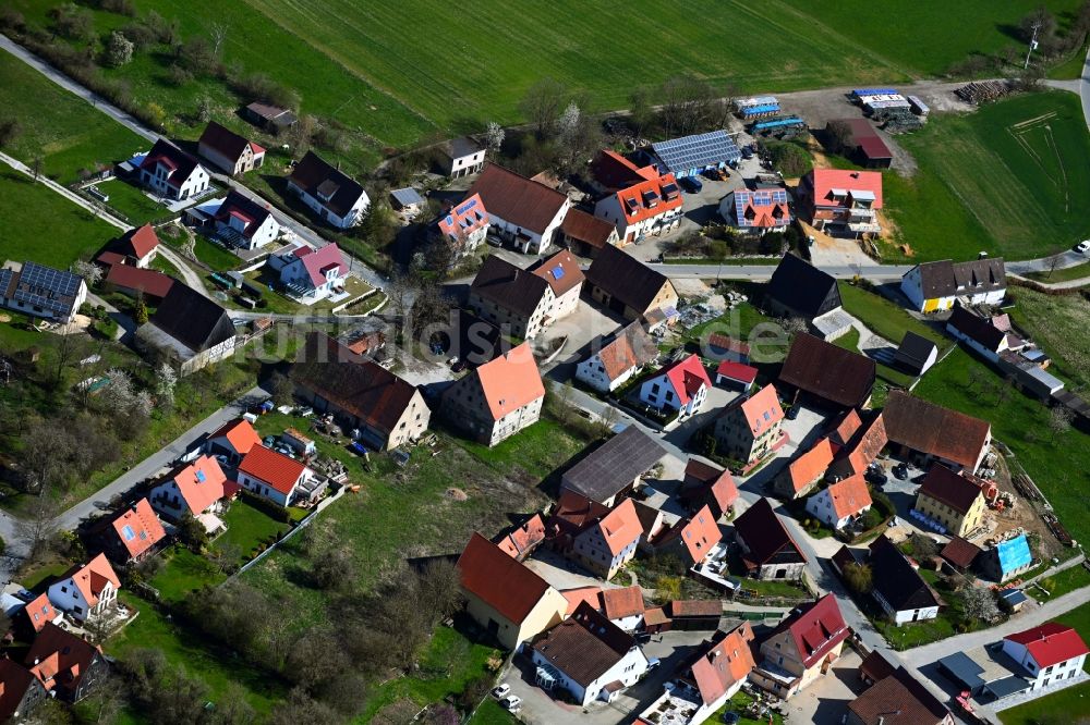 Luftbild Beerbach - Dorf - Ansicht in Beerbach im Bundesland Bayern, Deutschland