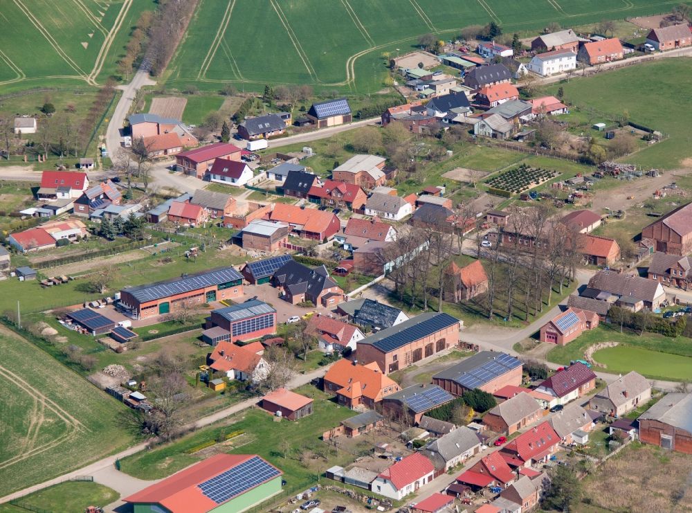 Luftbild Benzin - Dorf - Ansicht in Benzin im Bundesland Mecklenburg-Vorpommern, Deutschland
