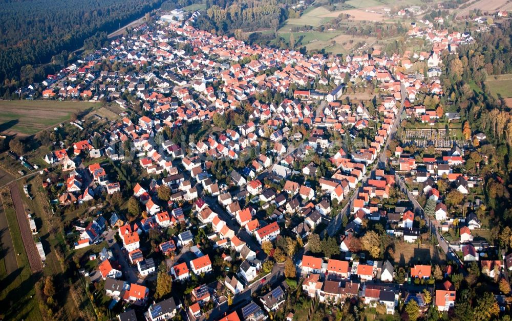 Luftbild Berg (Pfalz) - Dorf - Ansicht in Berg (Pfalz) im Bundesland Rheinland-Pfalz