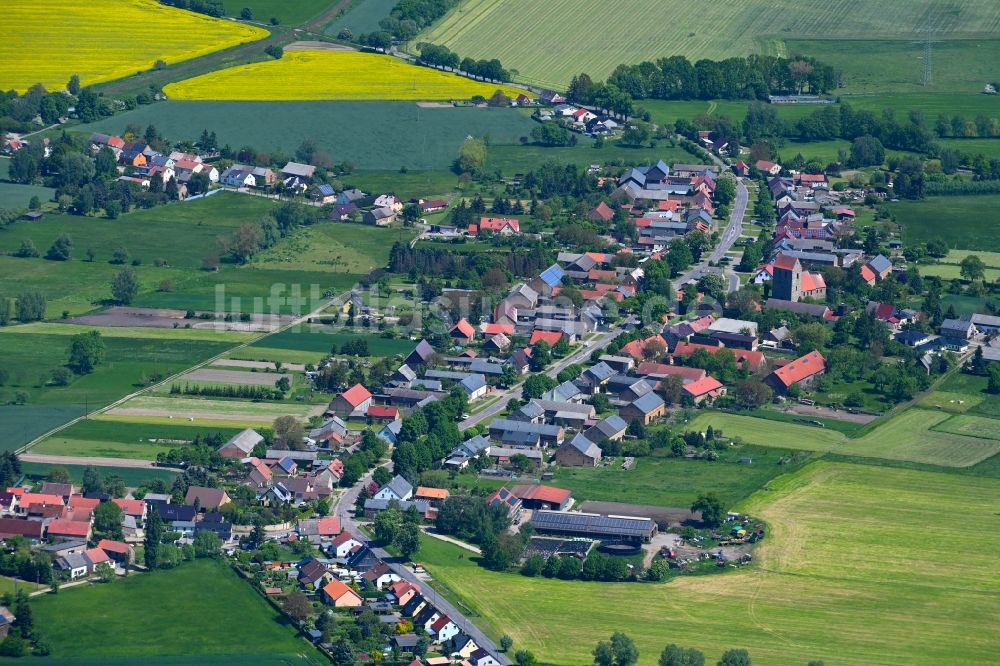 Luftbild Bergsdorf - Dorf - Ansicht in Bergsdorf im Bundesland Brandenburg, Deutschland