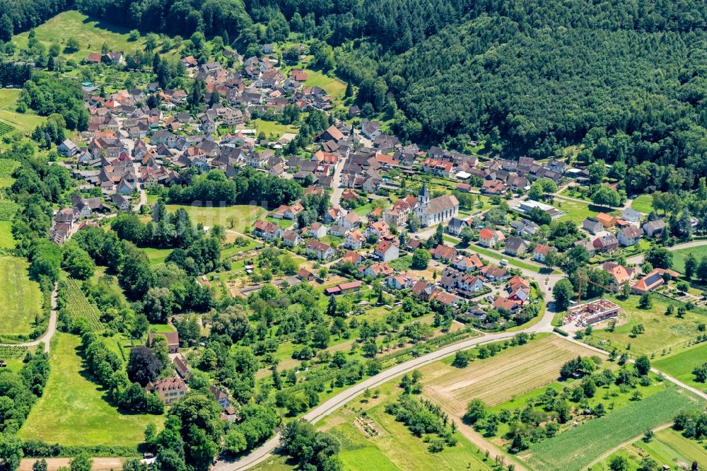 Bleichheim aus der Vogelperspektive: Dorf - Ansicht in Bleichheim im Bundesland Baden-Württemberg, Deutschland
