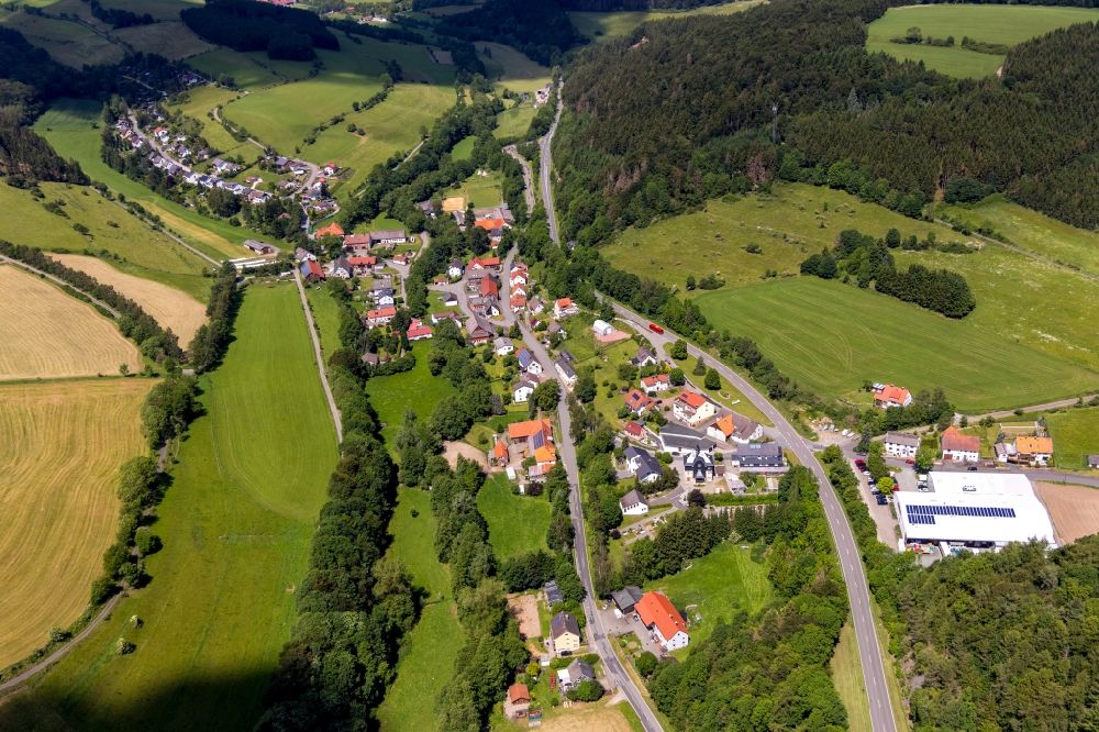 Luftbild Bömighausen - Dorf - Ansicht in Bömighausen im Bundesland Hessen, Deutschland
