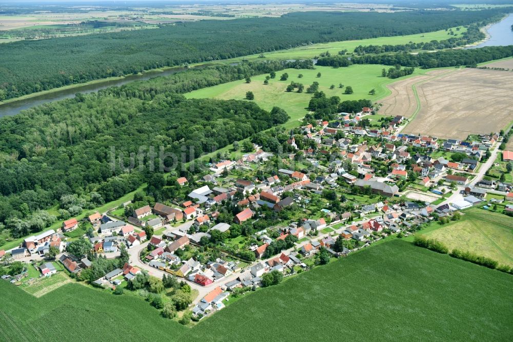 Luftaufnahme Breitenhagen - Dorf - Ansicht in Breitenhagen im Bundesland Sachsen-Anhalt, Deutschland