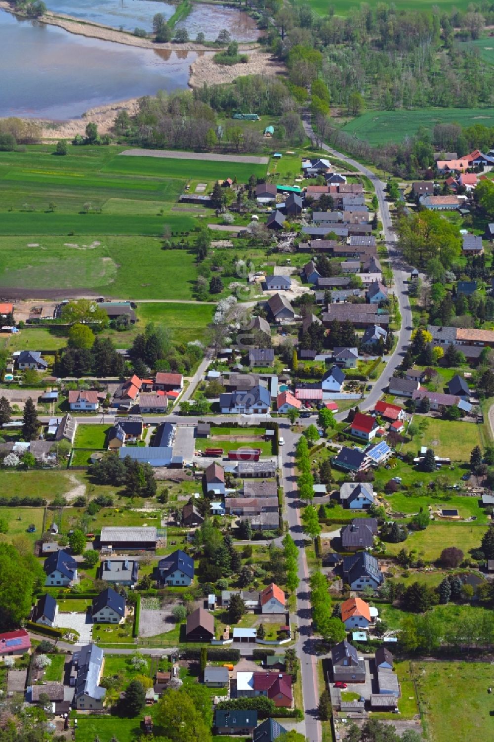Luftaufnahme Bärenbrück - Dorf - Ansicht in Bärenbrück im Bundesland Brandenburg, Deutschland