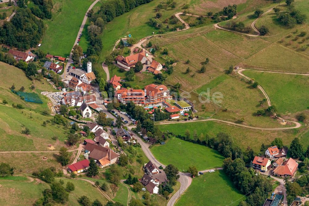 Brettental aus der Vogelperspektive: Dorf - Ansicht in Brettental Gemeinde Freiamt im Bundesland Baden-Württemberg, Deutschland