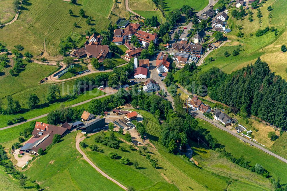 Luftbild Brettental - Dorf - Ansicht in Brettental Gemeinde Freiamt im Bundesland Baden-Württemberg, Deutschland