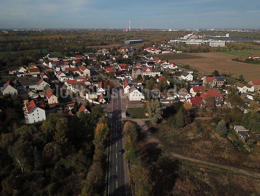 Luftbild Bruckdorf - Dorf - Ansicht in Bruckdorf im Bundesland Sachsen-Anhalt, Deutschland