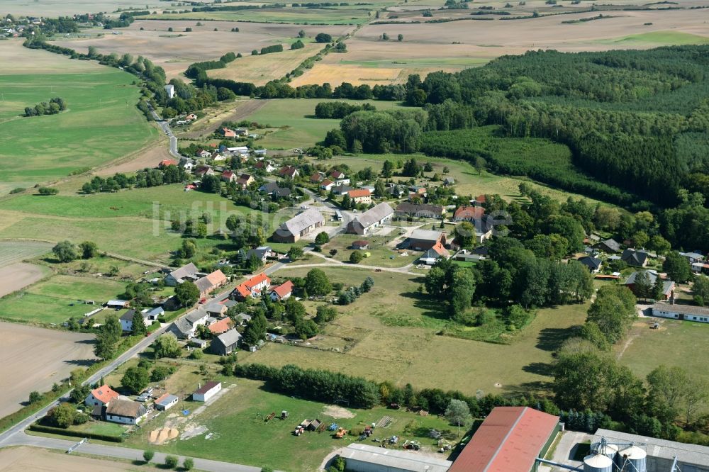 Carpin aus der Vogelperspektive: Dorf - Ansicht von Carpin im Bundesland Mecklenburg-Vorpommern