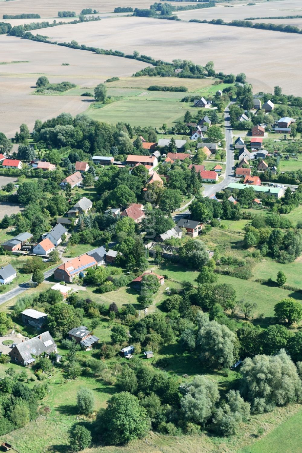 Luftbild Carpin - Dorf - Ansicht von Carpin im Bundesland Mecklenburg-Vorpommern