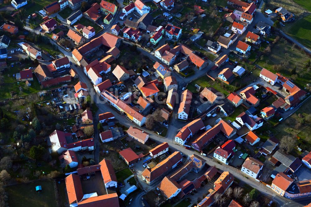 Luftbild Dannheim - Dorf - Ansicht in Dannheim im Bundesland Thüringen, Deutschland