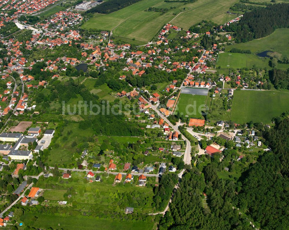 Darlingerode aus der Vogelperspektive: Dorf - Ansicht in Darlingerode im Bundesland Sachsen-Anhalt, Deutschland