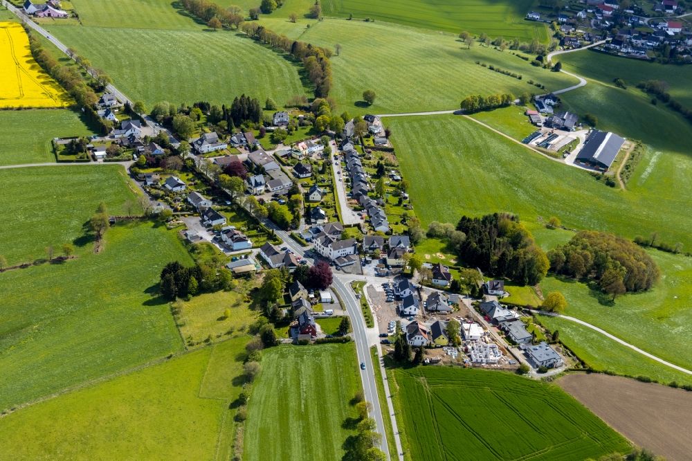 Delle aus der Vogelperspektive: Dorf - Ansicht in Delle im Bundesland Nordrhein-Westfalen, Deutschland